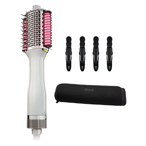 CEPILLO ELECTRICO SHARK MOD. HT222CO BLANCO 2 EN 1 C/PEINE TÉRMICO Y SECADOR ELÉCTRICO ALISA Y SUAVIZA SIN DAÑO ELIMINA FRIZZ