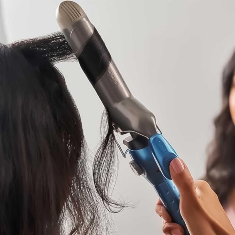 Tenaza Rizos Profesional Babylisspro Nano Titanium 1.5 In Azul Acero