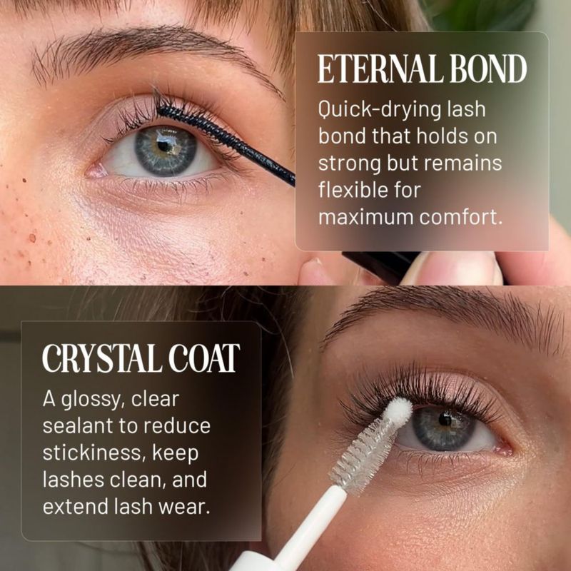 Pegamento para pestañas y capa de cristal para pestañas Eternal Bond Lilac St