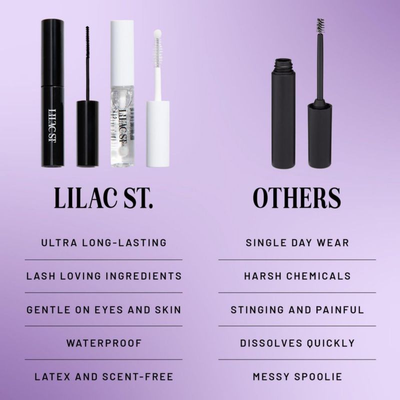 Pegamento para pestañas y capa de cristal para pestañas Eternal Bond Lilac St