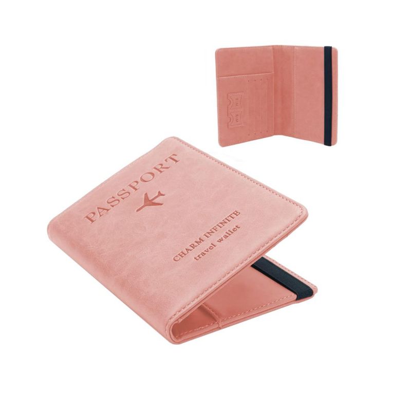 Porta Pasaporte Blulander con Protección RFID y Ranuras para Tarjetas – Funda de Cuero PU Compacta para Viaje