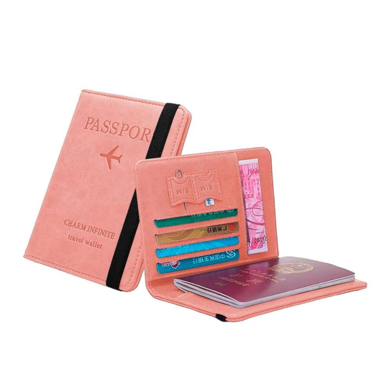 Porta Pasaporte Blulander con Protección RFID y Ranuras para Tarjetas – Funda de Cuero PU Compacta para Viaje