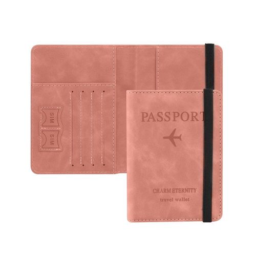 Porta Pasaporte Blulander con Protección RFID y Ranuras para Tarjetas – Funda de Cuero PU Compacta para Viaje