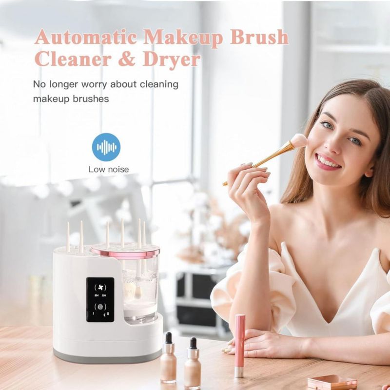 Máquina limpiadora eléctrica de brochas de maquillaje SBMKK 3 en 1