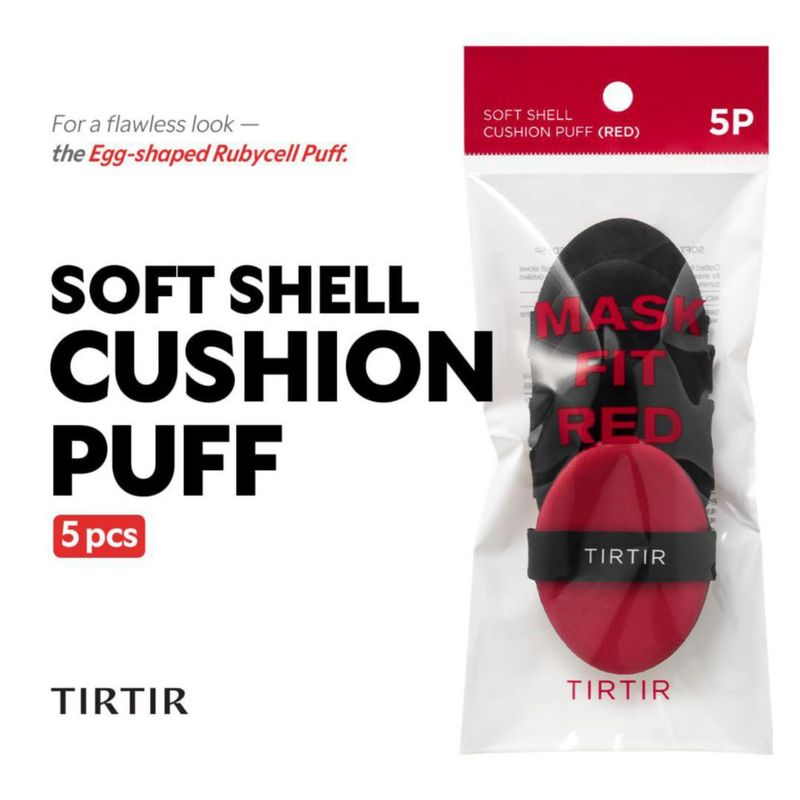 Cojín Puff TIRTIR Soft-shell 5 piezas