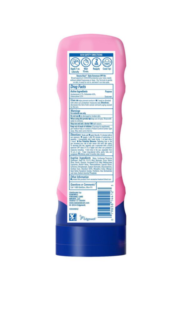 Loción de protección solar Banana Boat Baby SPF 50+ 177 ml paquete doble