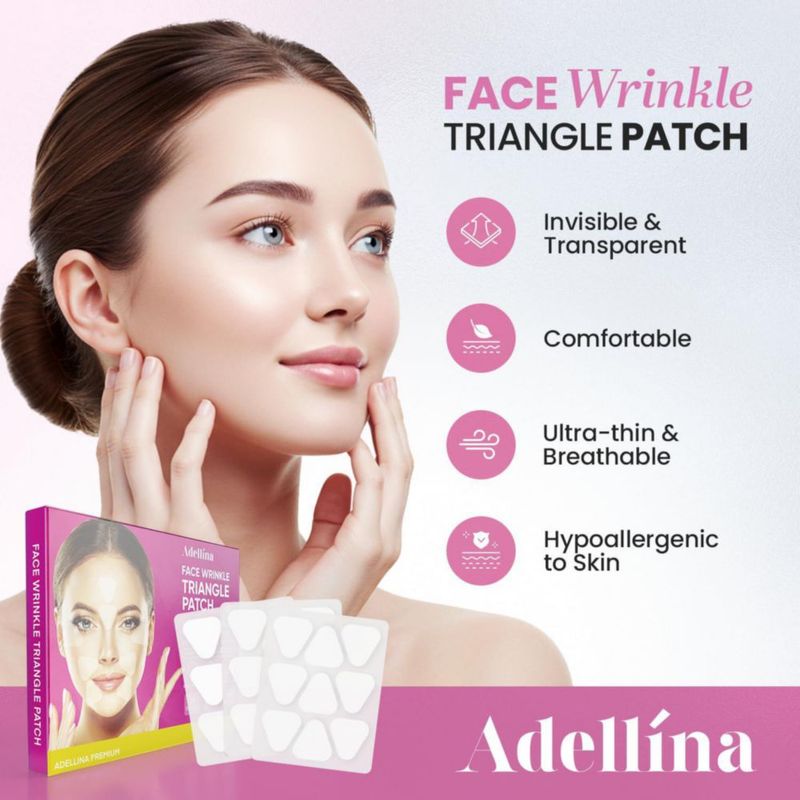Parches antiarrugas faciales Adellina New Anti-Overnight (144 unidades)