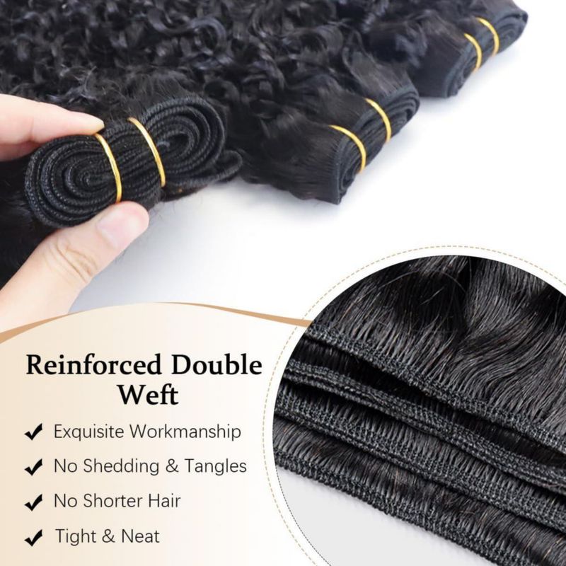 Extensiones de cabello birmano rizado 45 50 55 cm 100% cabello humano