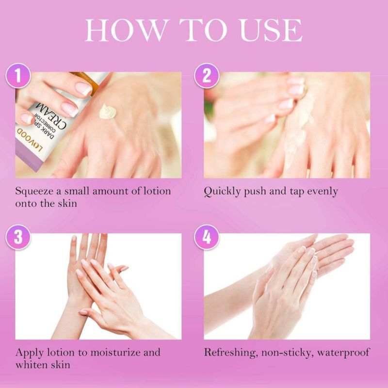 Crema correctora de manchas oscuras LOVOOD para la piel de las axilas y el cuello