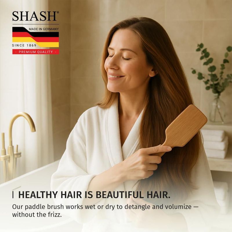 Paddle Hair Brush SHASH Large para cabello grueso y rizado