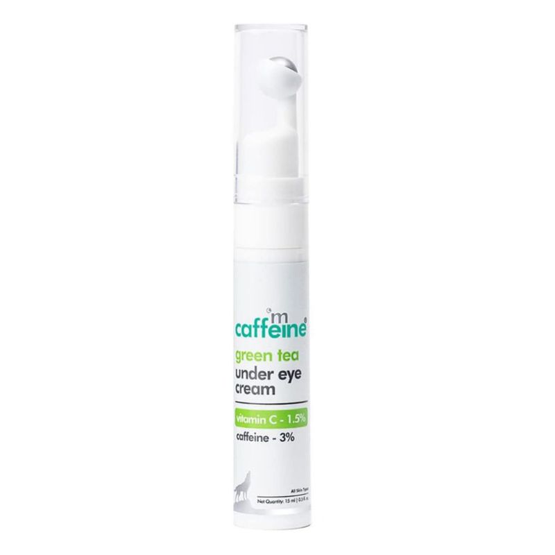 Crema para ojos con cafeína té verde y vitamina C antienvejecimiento 15 ml