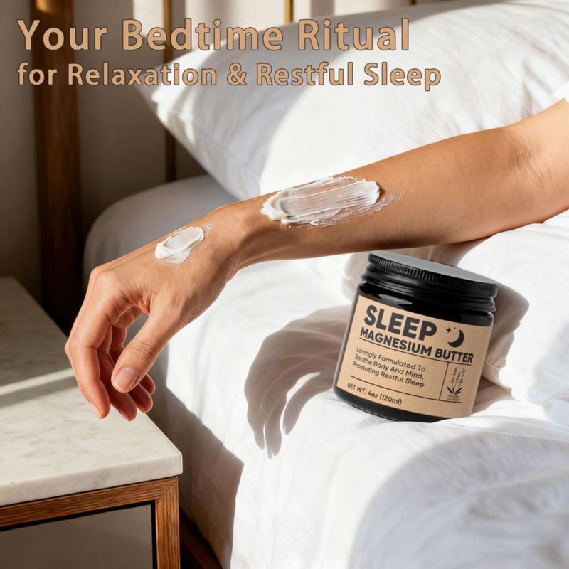 Manteca de magnesio WAESKI 120 ml crema de lavanda para dormir