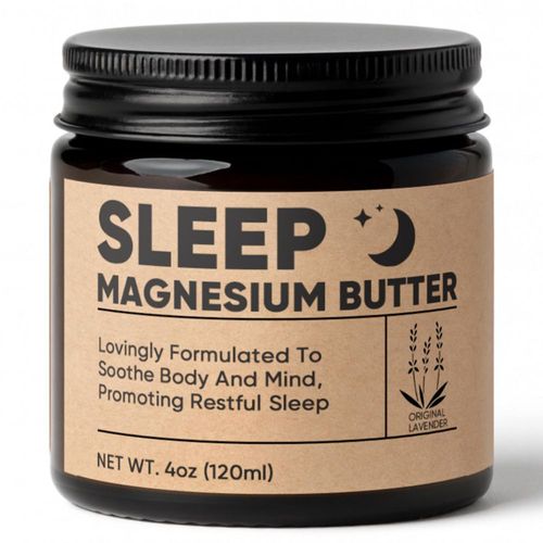 Manteca de magnesio WAESKI 120 ml crema de lavanda para dormir