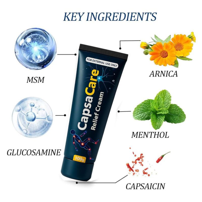 Crema para el alivio de la neuropatía QUZOYU Capsacare con capsaicina 100 g