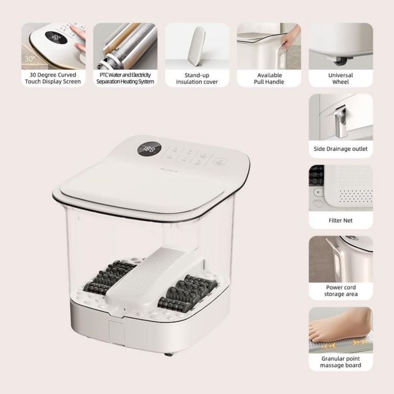 Spa para pies eléctrico Beici de 33 cm con masaje shiatsu 110 V