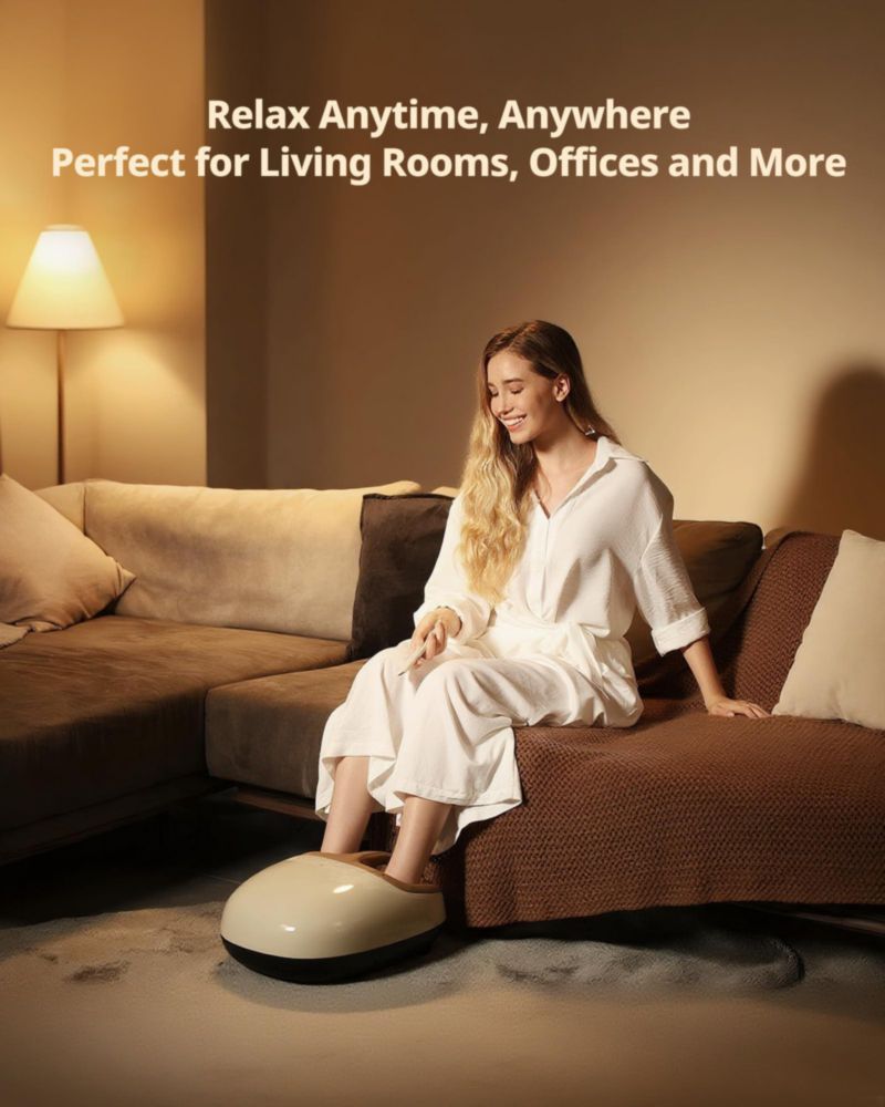 Masajeador de pies ibreo Shiatsu con calor y compresión de aire control remoto