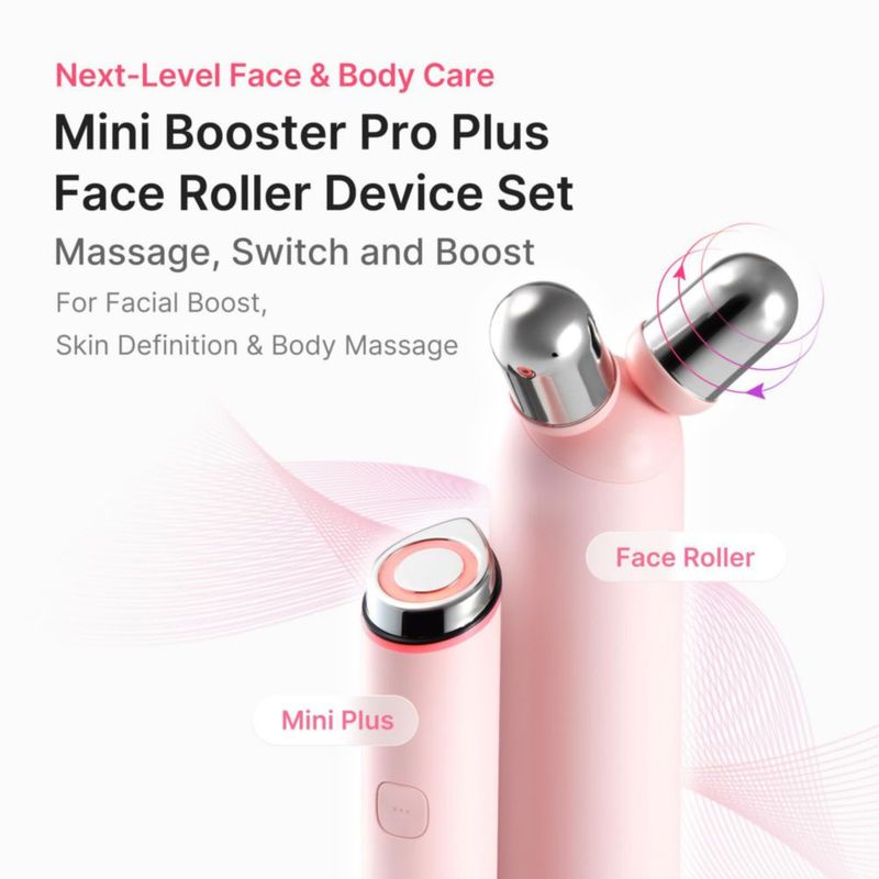 Set de dispositivos Face Roller medicube Mini Booster Pro Plus color rosa