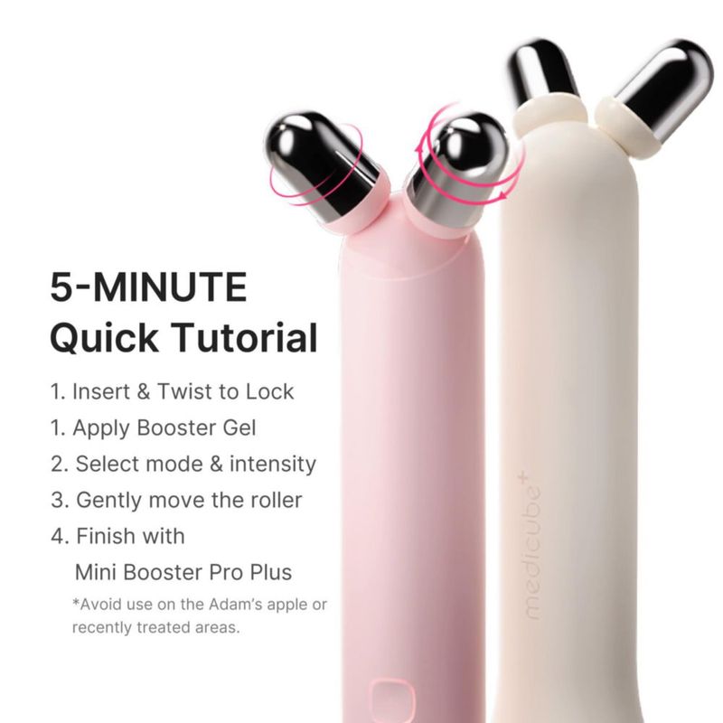 Set de dispositivos Face Roller medicube Mini Booster Pro Plus color rosa