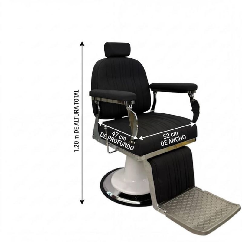 Sillón Soft negro cromado