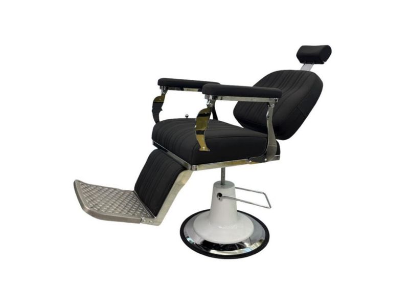 Sillón Soft negro cromado