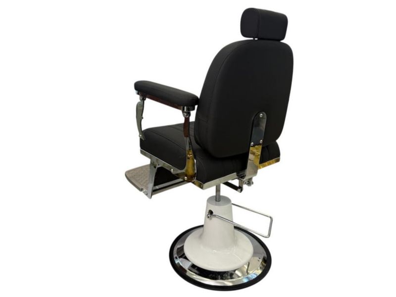 Sillón Soft negro cromado