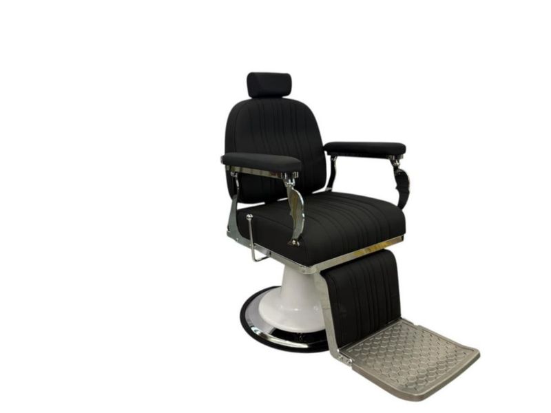 Sillón Soft negro cromado