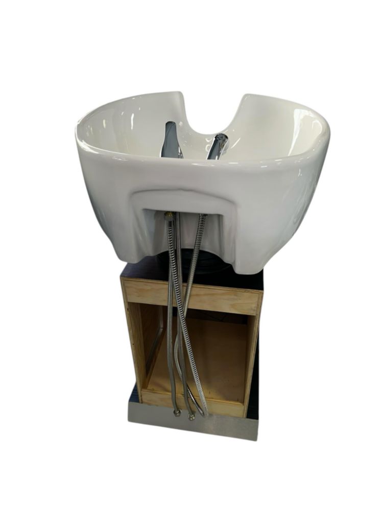 Lavabo Italy The look shop color negro descansabrazos de acero cromado y cerámica de alta densidad