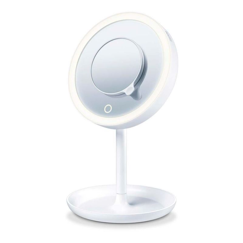 Espejo con Luz LED BS45 con Sensor Touch que Incluye Espejo Magnético Extra de 5 Aumentos