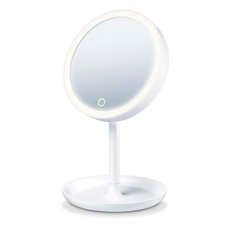 Espejo con Luz LED BS45 con Sensor Touch que Incluye Espejo Magnético Extra de 5 Aumentos