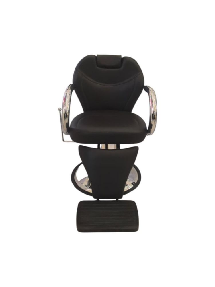 Sillón de corte TLS Goliat negro plata máxima expresión de diseño contemporáneo en barbería