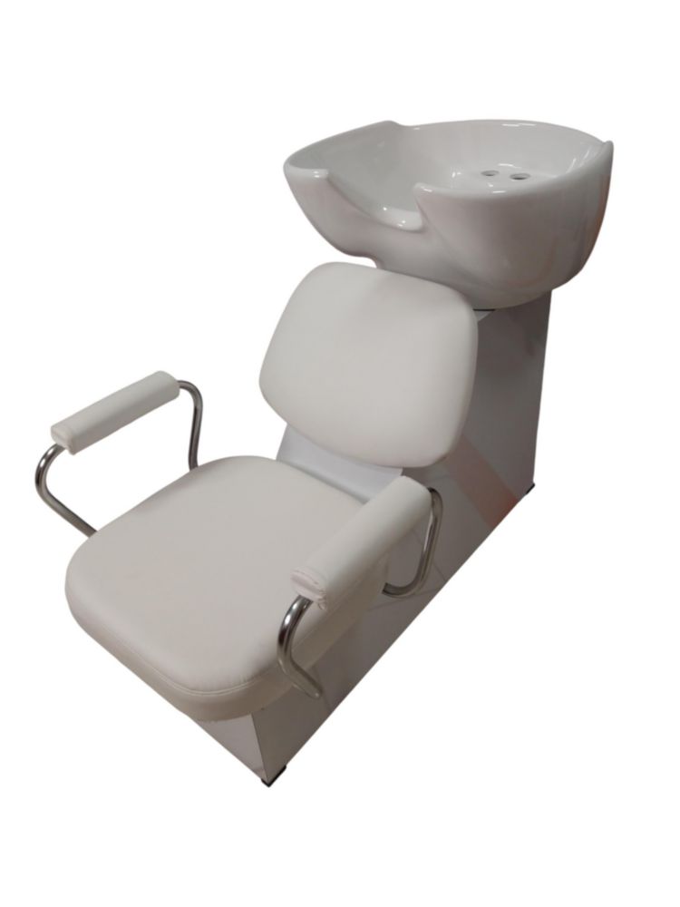 Lavacabezas con tarja de porcelana TLS de estilo minimalista y ligero, ideal para salones