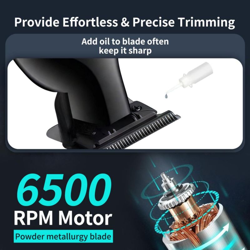 Máquina de cortar cabello KEMEI 2299 inalámbrica y con cable recargable