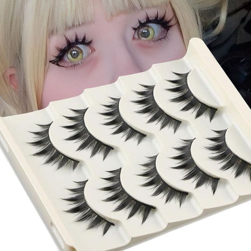 Pestañas beyonday 5 pares 3D puntiagudas estilo anime cosplay