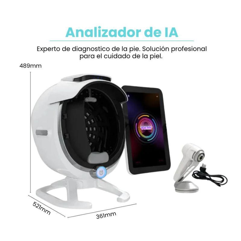 Analizador AI Multiespectral A6 Visión Microscópica de la Piel