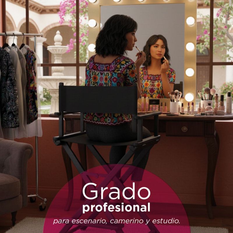 Silla Para Maquillaje Profesional Tipo Director Plegable VANLIG |  Ligera, Elegante y Resistente