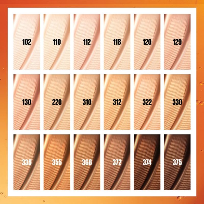 Tinte para piel Foundation Maybelline Super Stay 118 ml con vitamina C