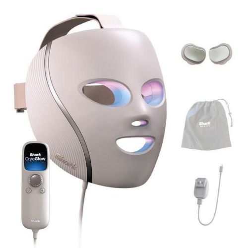 Máscara facial LED Shark CryoGlow roja azul e infrarroja USB-C