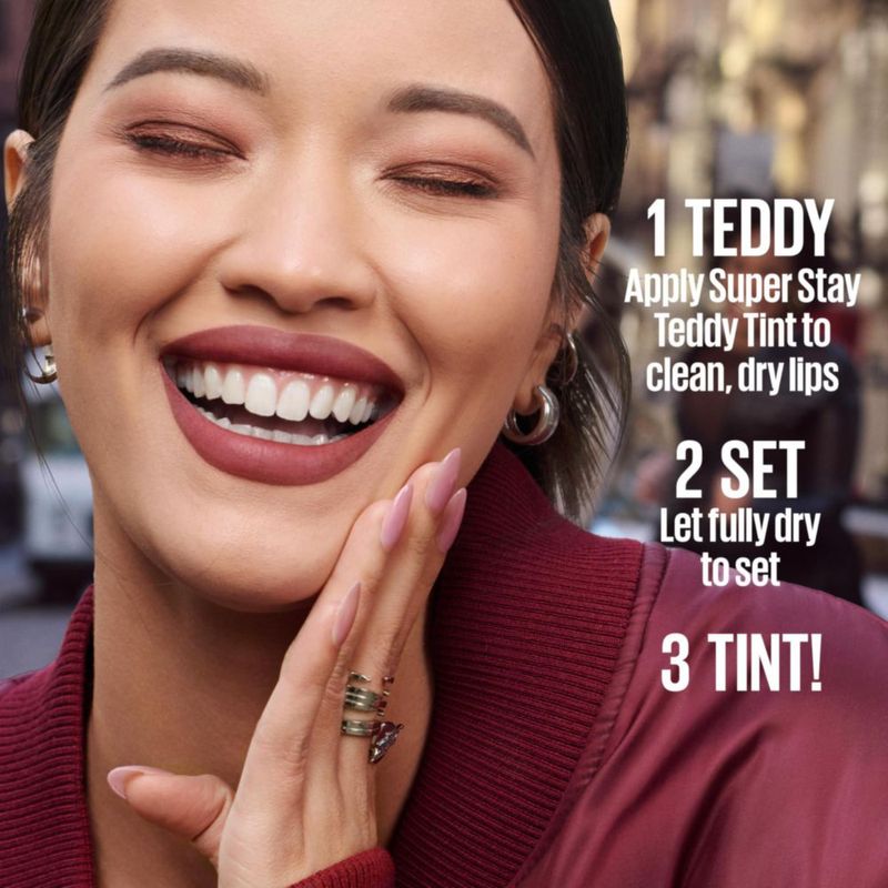 Lip Tint Maybelline Super Stay Teddy Matte 12HR Coquettish