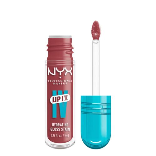 Brillo labial NYX Lip IV Hydrating Stain 12HR rosa