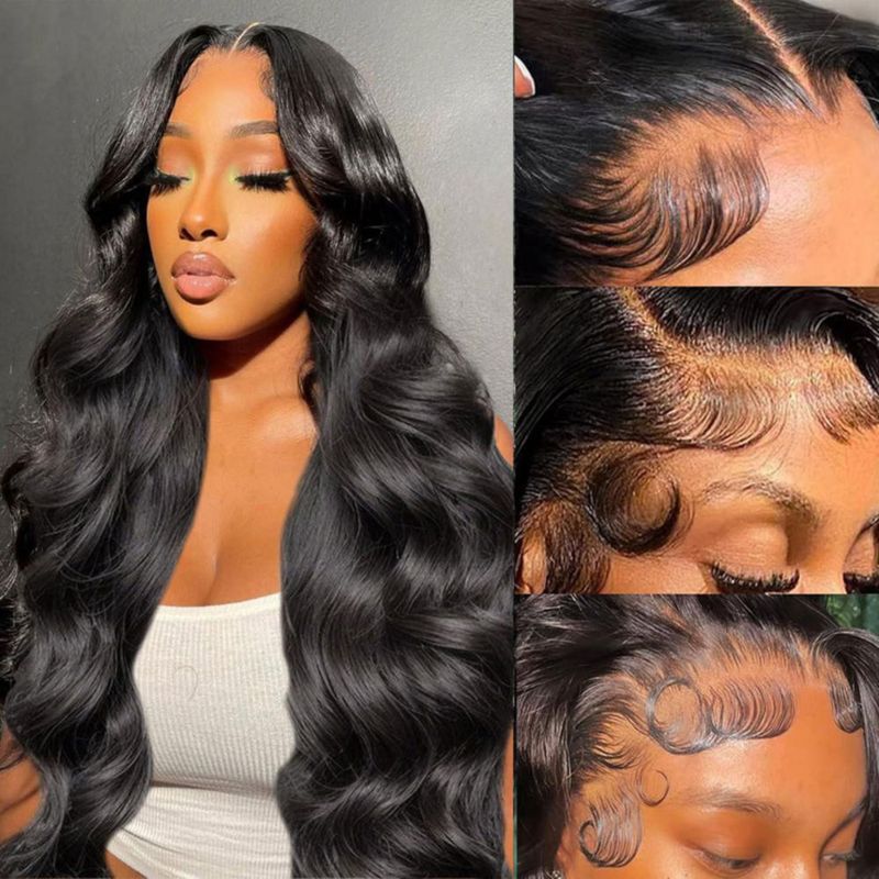 Peluca Padise de cabello humano virgen brasileño lace front 13x6 32" body wave