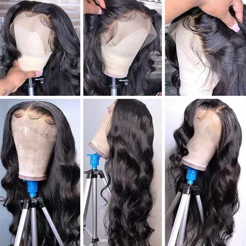 Peluca Padise de cabello humano virgen brasileño lace front 13x6 32" body wave