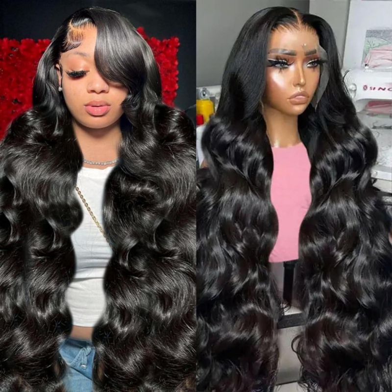 Peluca Padise de cabello humano virgen brasileño lace front 13x6 32" body wave