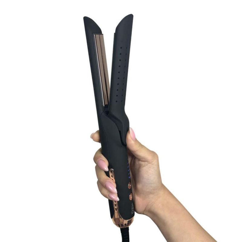 Alaciadora De Titanio Karma Beauty Breeze Air Styler 2 En 1
