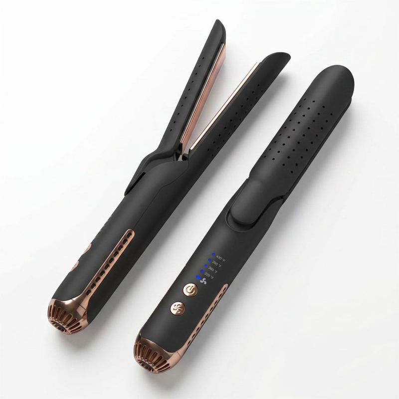Alaciadora De Titanio Karma Beauty Breeze Air Styler 2 En 1