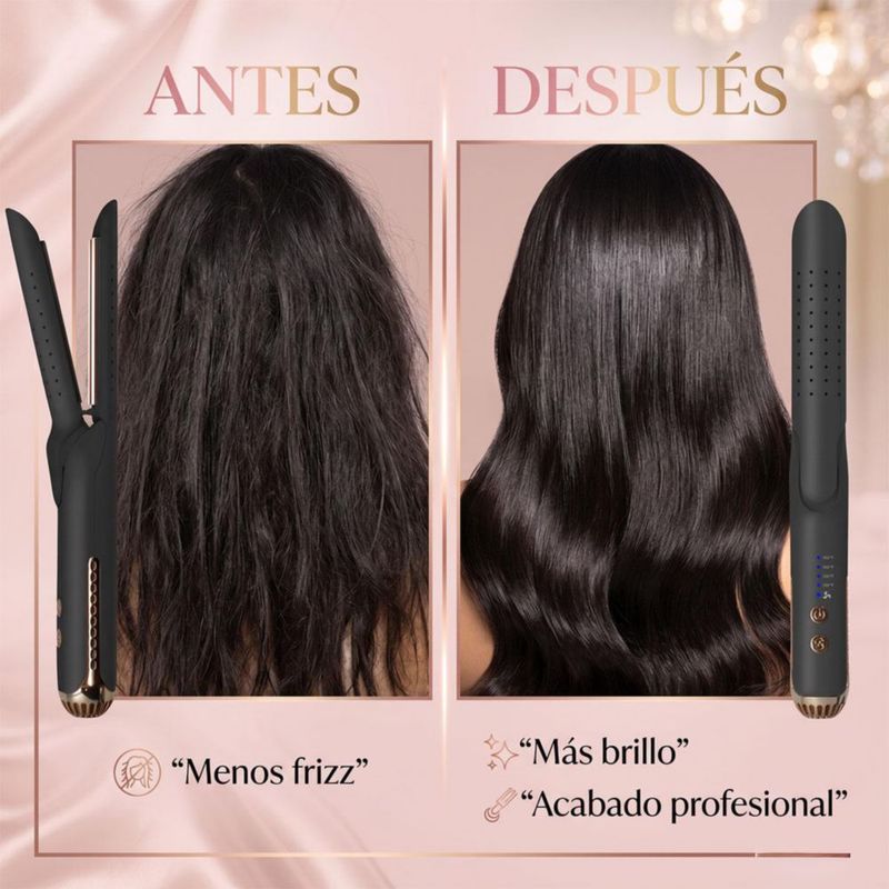 Alaciadora De Titanio Karma Beauty Breeze Air Styler 2 En 1