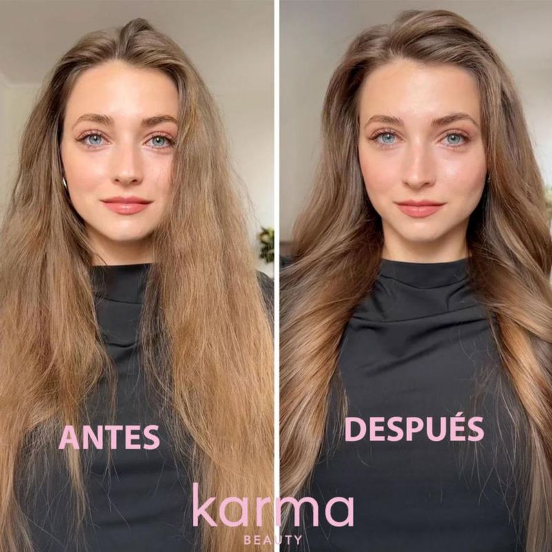 Alaciadora De Titanio Karma Beauty Breeze Air Styler 2 En 1