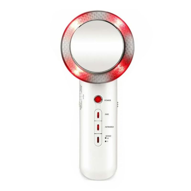 Masajeador Ultrasónico De Cavitación y EMS Para Cuerpo y Rostro Color Blanco