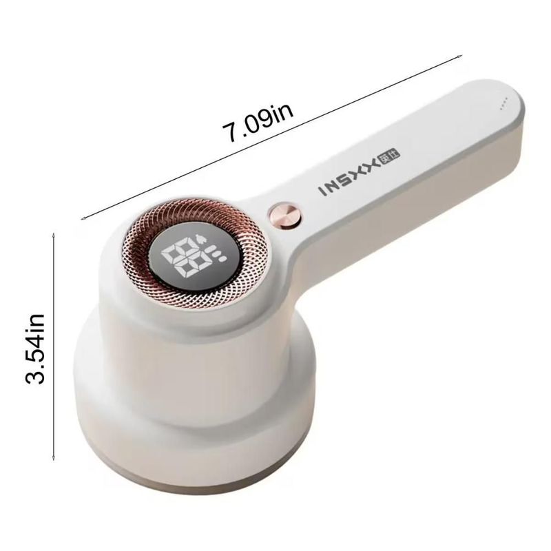 IQ TECH Removedor de Pelusas Recargable para Ropa y Mascotas con Pantalla Digital