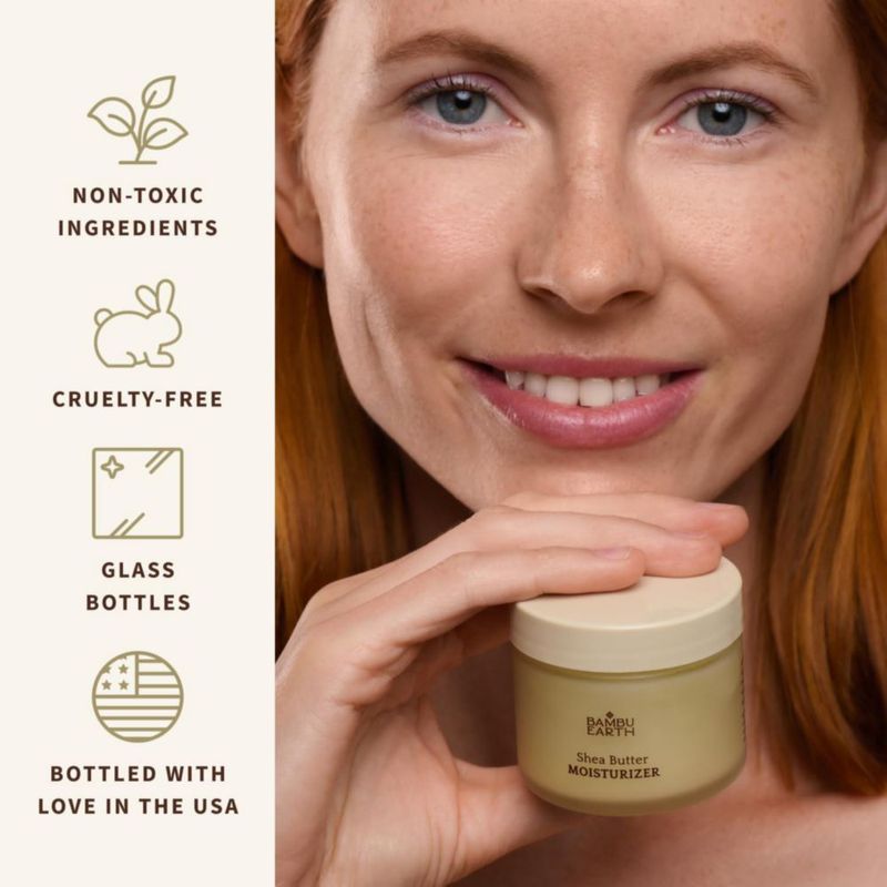 Hidratante facial BAMBU EARTH con manteca de karité 45 ml