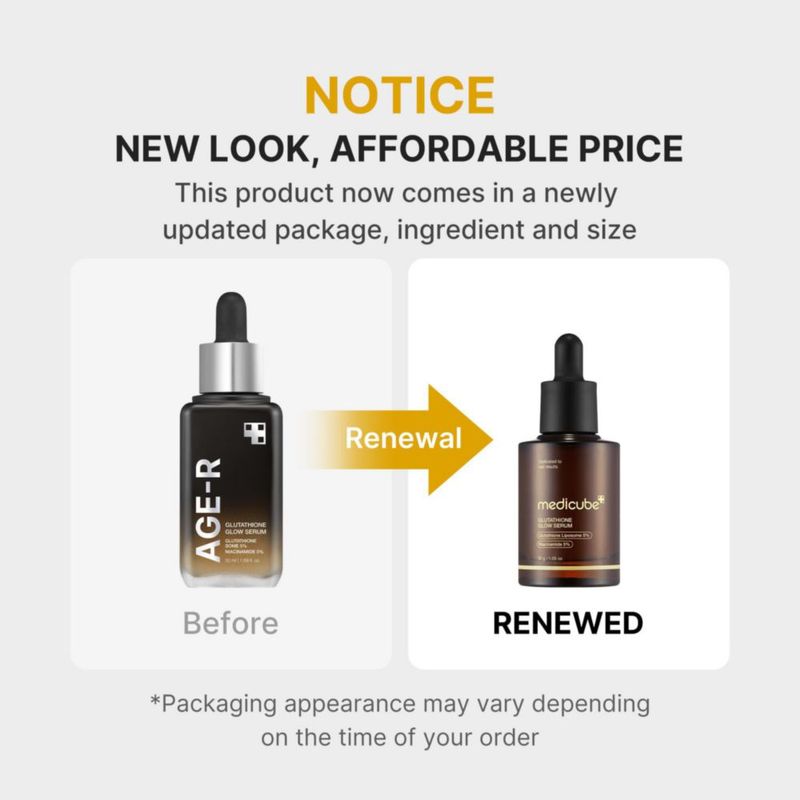 Glow Serum medicube con glutatión 30 g cuidado de la piel coreano